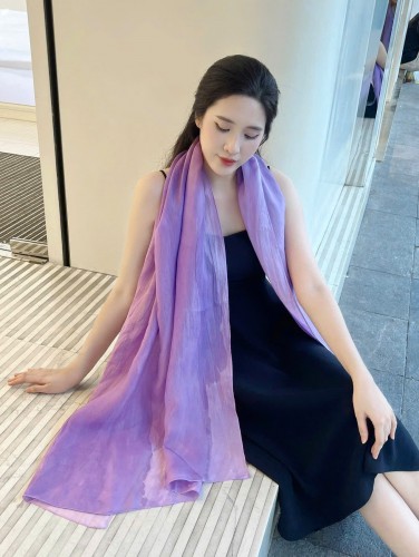 Khăn Lụa Tơ Tằm Nhuộm Thủ Công Kimcatsilk KC - ITD - 05 – Quà Tặng Văn Hoá Việt Cao Cấp