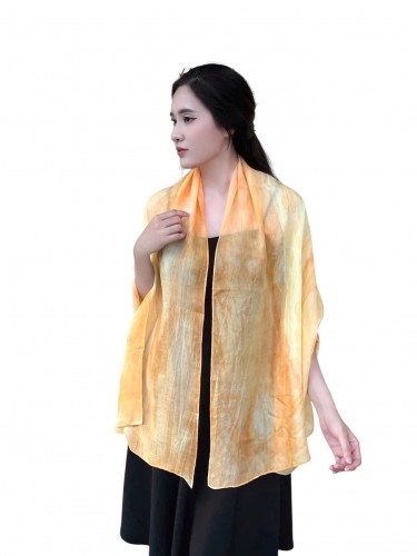 Khăn Lụa Tơ Tằm Nhuộm Thủ Công Kimcatsilk KC - ITD - 08 – Quà Tặng Văn Hoá Việt Cao Cấp